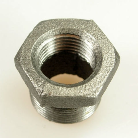1/2" x 3/8" sort nippelmuffe