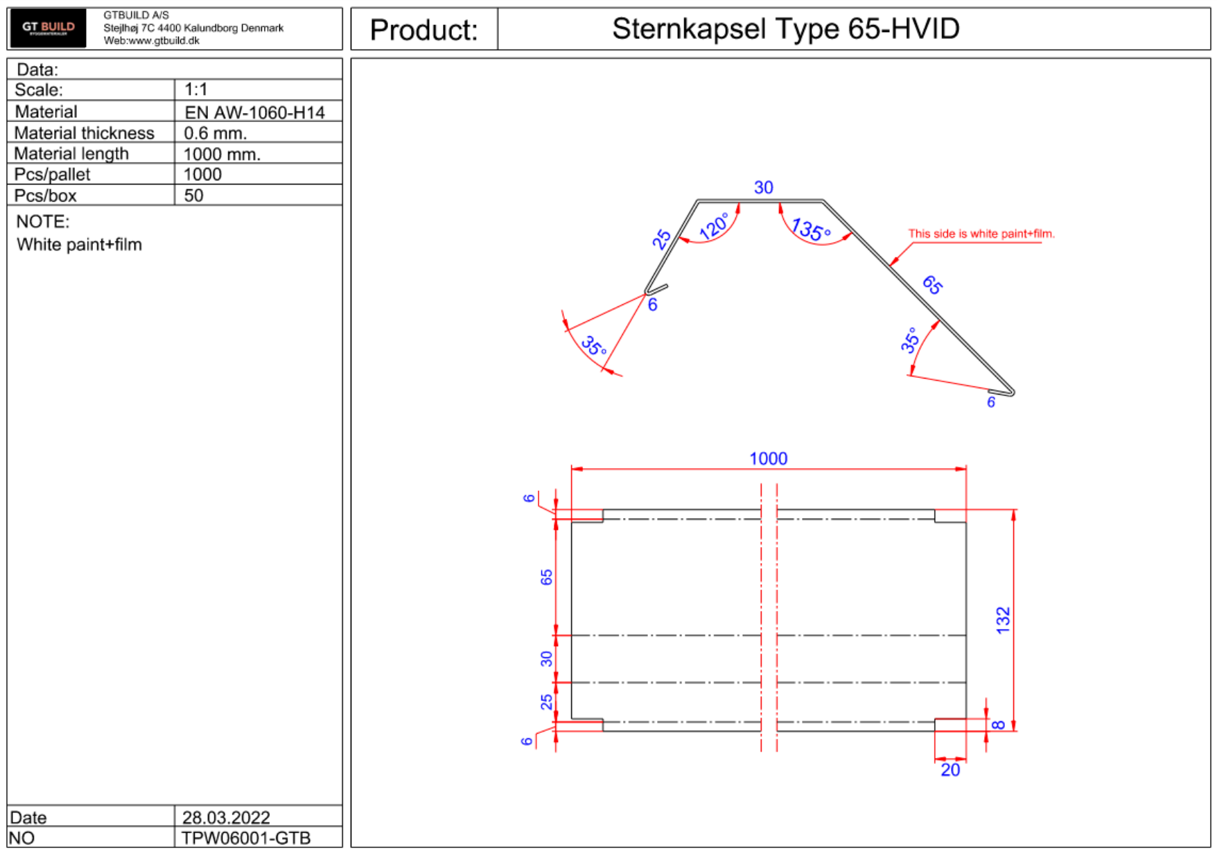 Stern kapsel 65 - hvid
