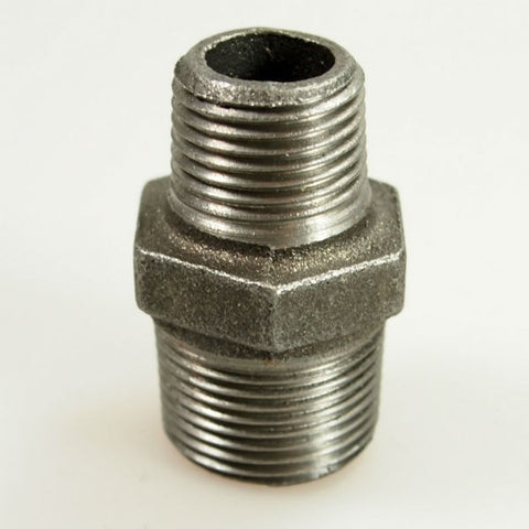 3/4" x 1/2" sort red. brystnippel