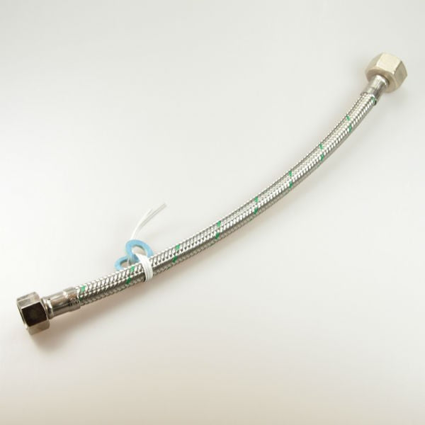 30 cm x 1/2" x 1/2" sanitetsslange stål